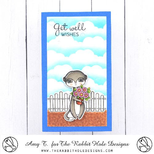 The Rabbit Hole Designs Meaningful Meerkat Clear Stamps TRH-200 clouds