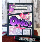 Whimsy Stamps Be Unique Clear Stamps DP1119 weird narwhal