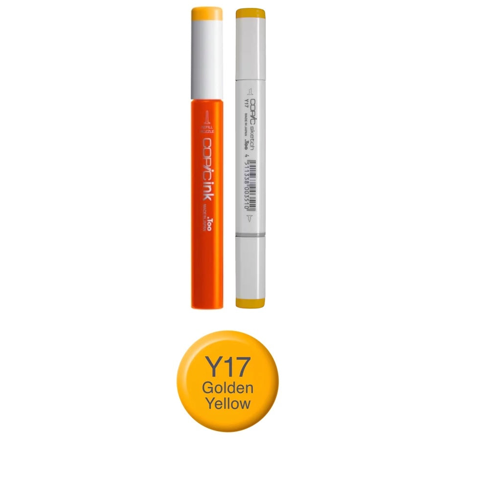 Copic Marker Golden Yellow Marker and Refill Bundle Y17