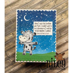 Riley And Company Funny Bones Bedtime Cling Rubber Stamp rwd-1157 Moon