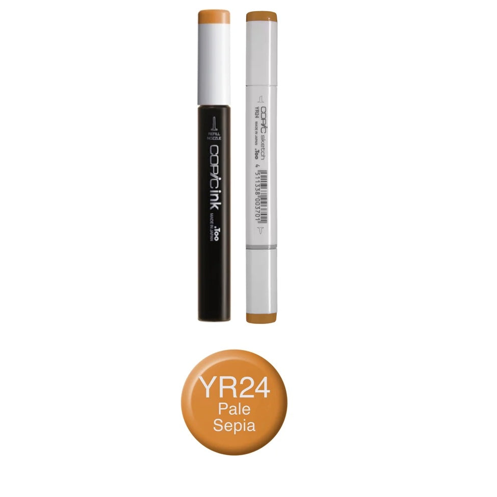 Copic Marker Pale Sepia Marker and Refill Bundle YR24