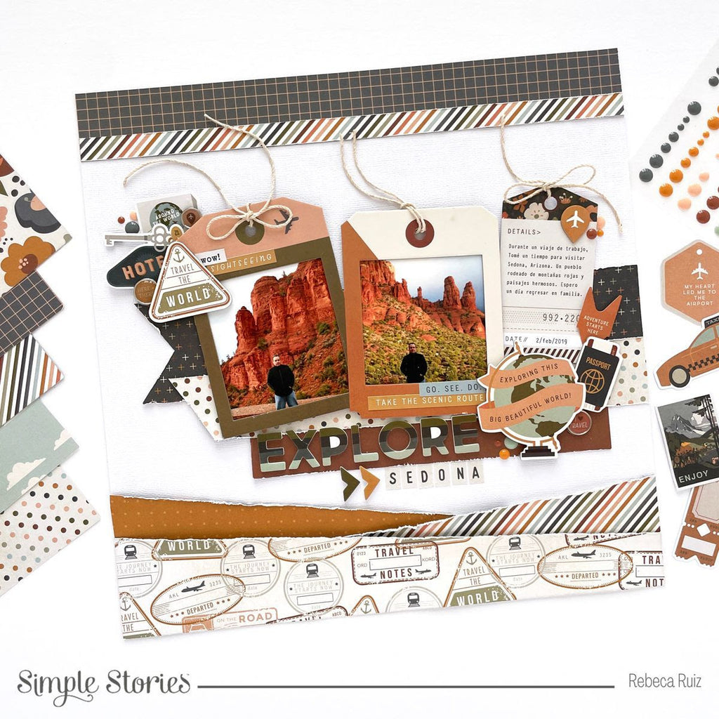 Simple Stories Here And There Foam Stickers 19822 Explore Layout