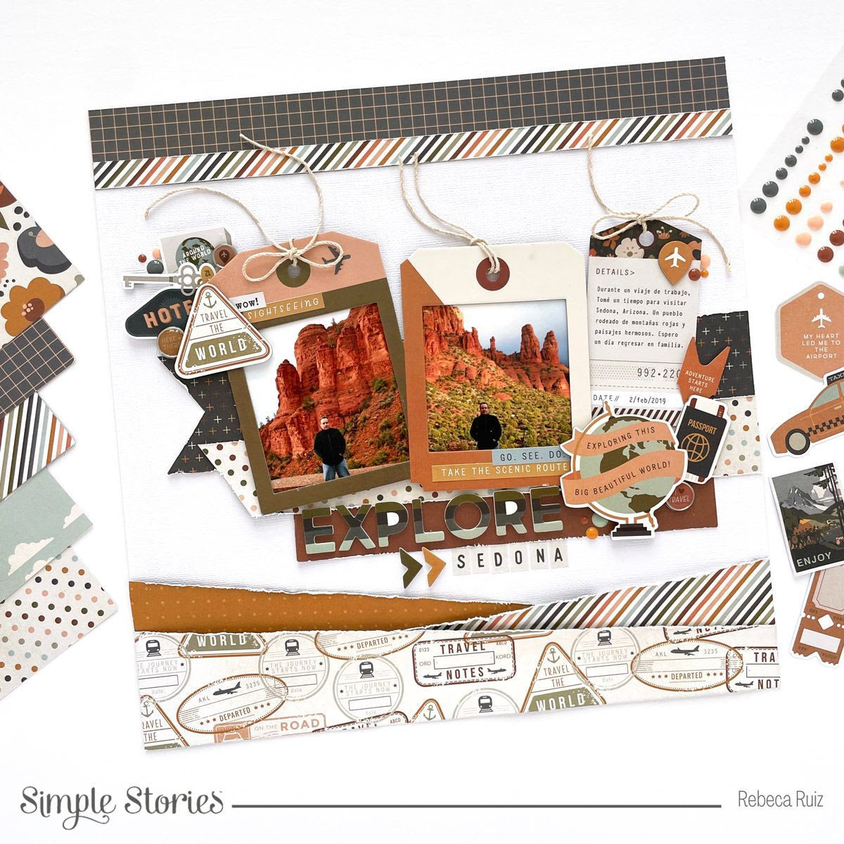 Simple Stories Collection Kit 12 x 12 Here & There