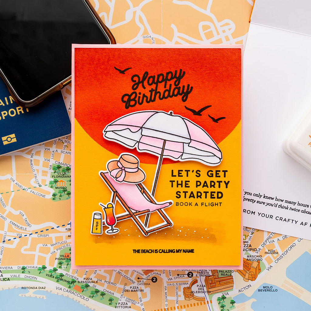Simon Says Stamp! Simon Says Stamps and Dies LET'S GET AWAY set530la Birthday Card | color-code:ALT02