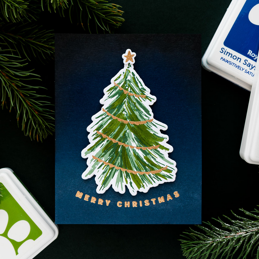 Simon Says Clear Stamps Fresh Air Holiday Tree sss202760c Season Of Wonder Christmas Card | color-code:ALT06