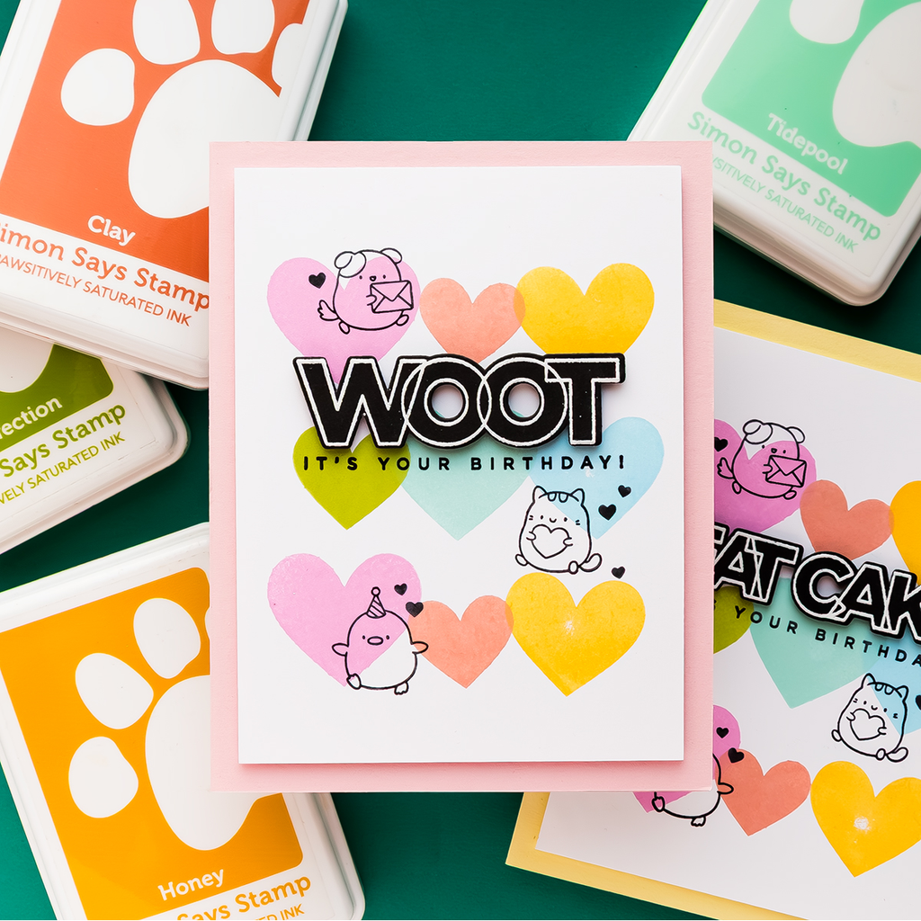 CZ Design Stamps and Dies Birthday Palooza set1151bp Heart to Heart Birthday Card | color-code:ALT02