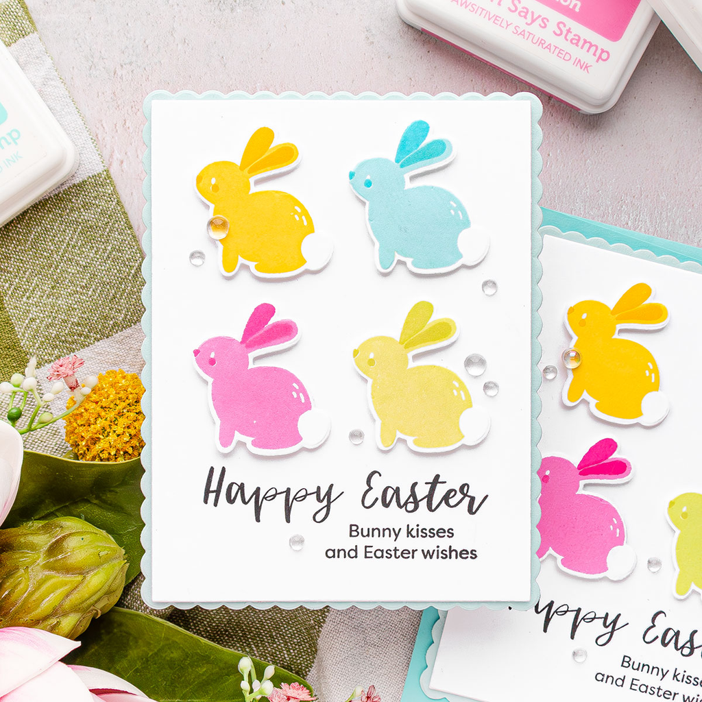 Simon Says Stamps and Dies Bunny Kisses set737bk Splendor Easter Card | color-code:ALT02