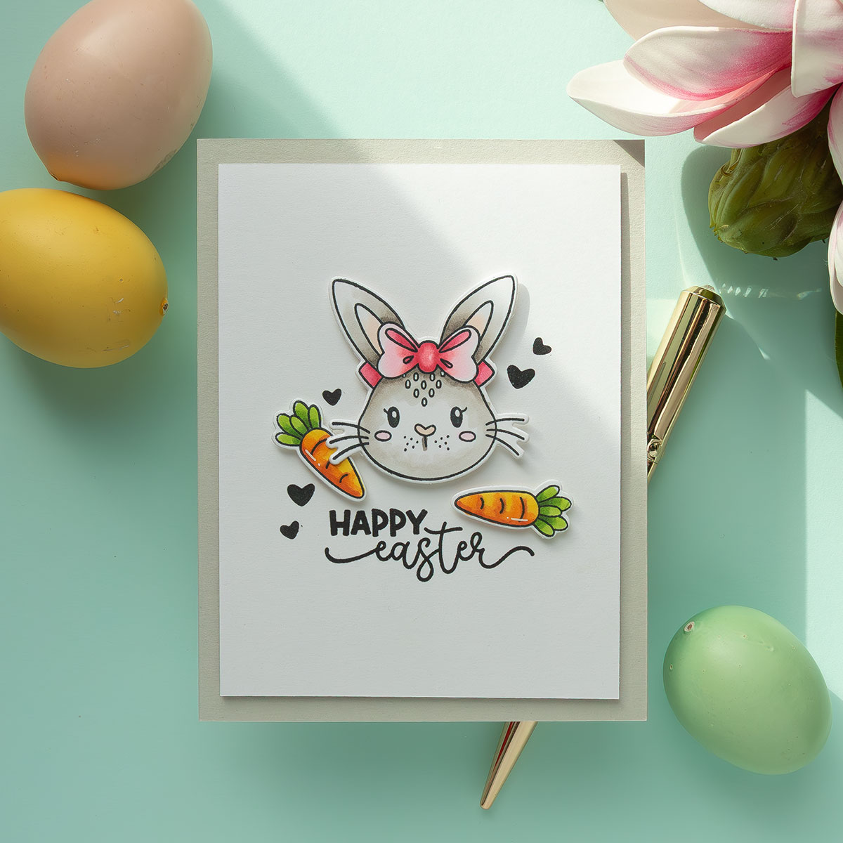 Simon Says Stamps and Dies Ear-Resistibly Cute set944ec Rain or Shine Easter Card | color-code:ALT02
