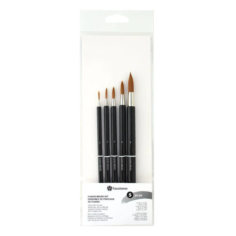 Yasutomo Fusion Sizes 1 to 5 Brush Set fs-set