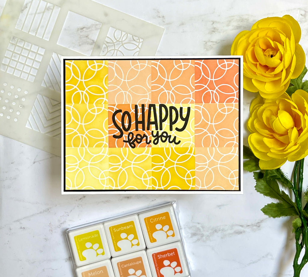 Simon Says Stamp Pawsitively Saturated Ink Cubes Yellow Sunsets ssc603 Out of This World Wedding Card  | color-code:ALT03