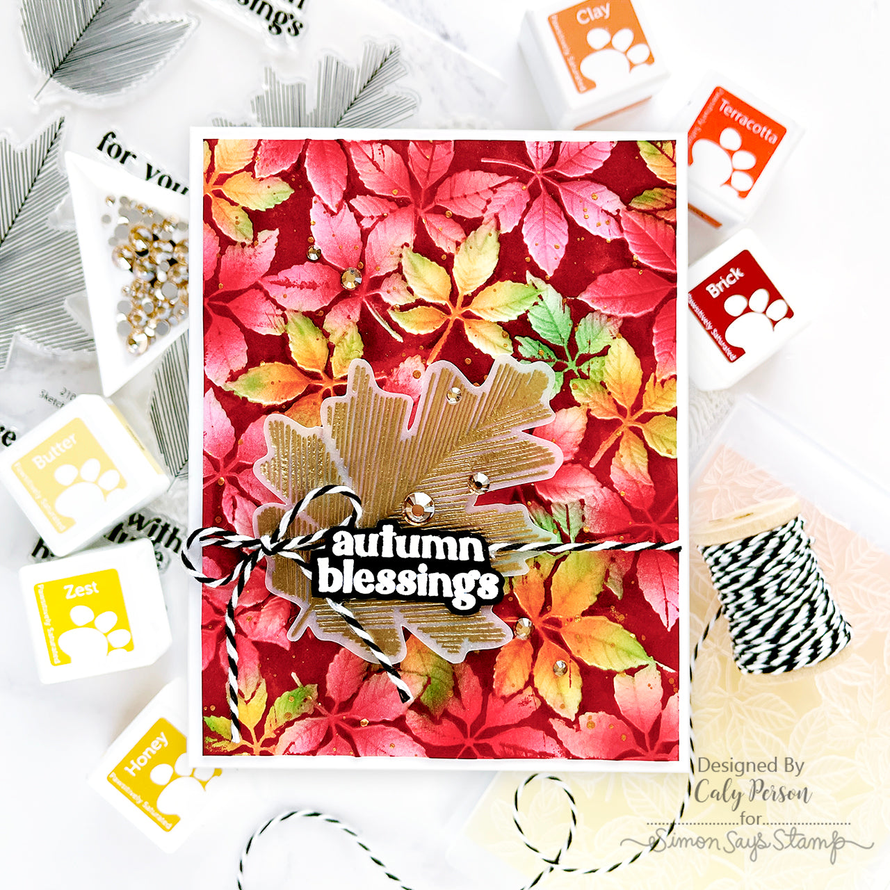 Simon Says Stamp Pawsitively Saturated Ink Cubes Yellow Horizons and Gray Cube Holder Set ssc616set Sweet Wishes | color-code:ALT03
