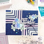 Pinkfresh Studio Be Fearless Stencils 242824 Thankful For Your Friendship Card
