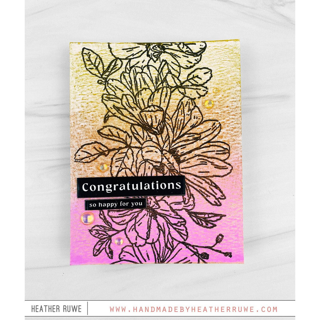 Tim Holtz Fossilized Amber Distress Spritz tdu86314 So Happy For You Card