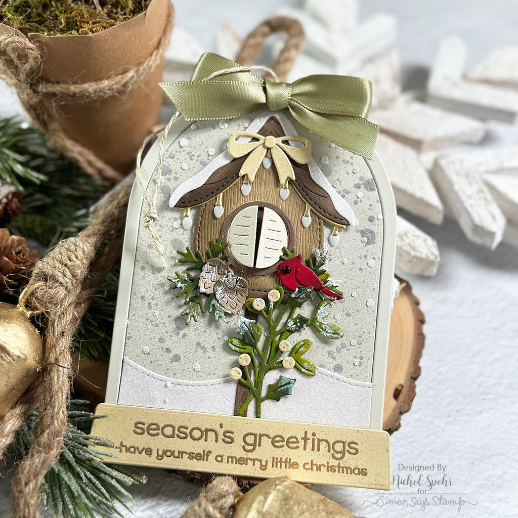 Honey Bee Snow Globe A2 Shaker Dies hbds-sga2 Snow Globe Gift Tag | color-code:ALT092