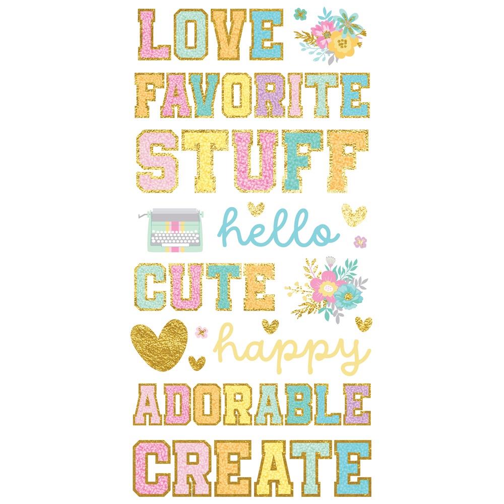 Simple Stories Crafty Things Foam Stickers 22527 Product View Backside