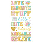 Simple Stories Crafty Things Foam Stickers 22527 Product View Backside
