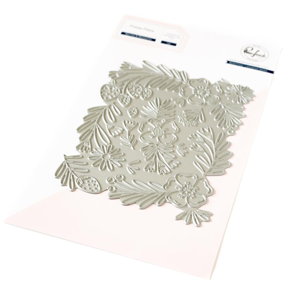 Pinkfresh Studio Berries And Blossoms Press Plate 241624