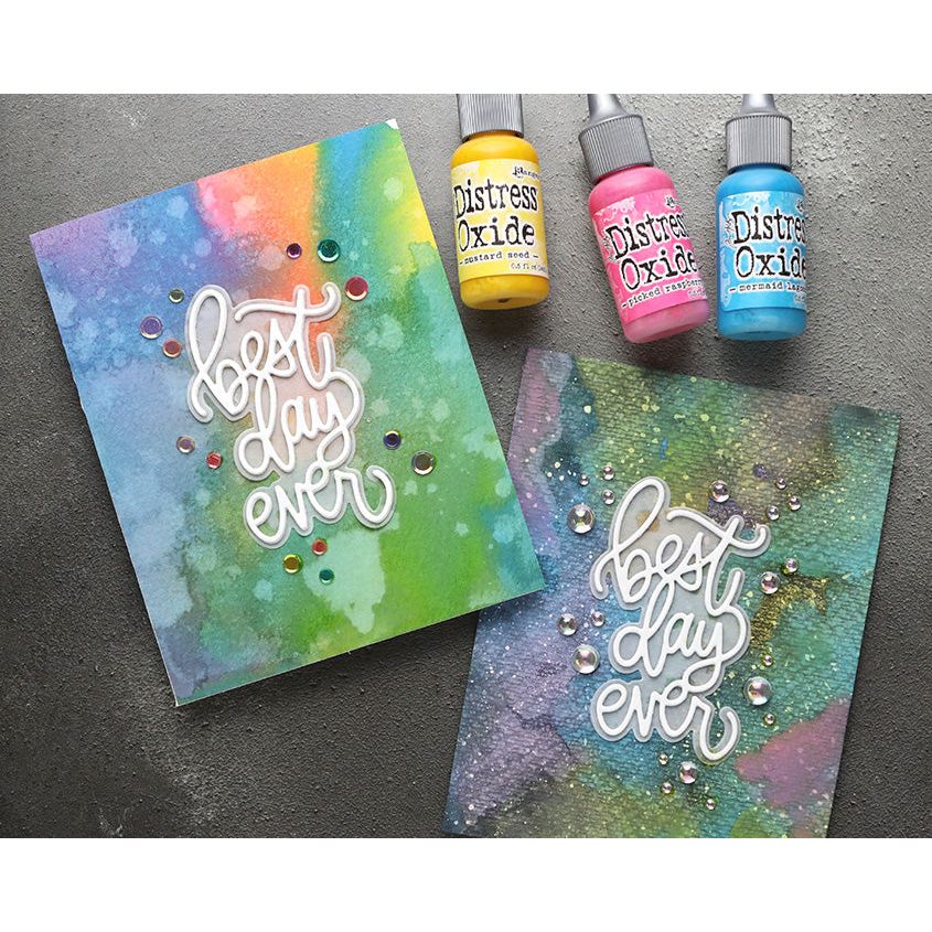 Tim Holtz Distress 36 Oxide Reinkers Set 1 Best Day Ever Card | color-code:ALT01