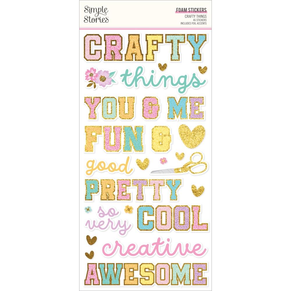 Simple Stories Crafty Things Foam Stickers 22527