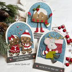 Tim Holtz Distress Snowfall Grit Paste Ranger tsck81142 Dancing Christmas Gift Tags | color-code:ALT17