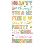 Simple Stories Crafty Things Foam Stickers 22527 Front View