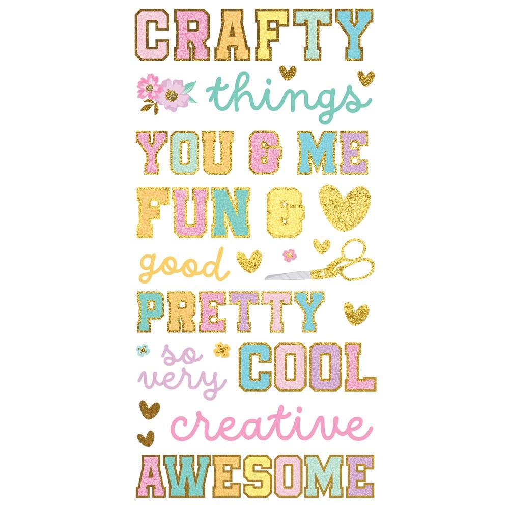 Simple Stories Crafty Things Foam Stickers 22527 Front View