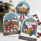 Honey Bee Snow Globe A2 Shaker Dies hbds-sga2 Dancing Christmas Gift Tags | color-code:ALT093