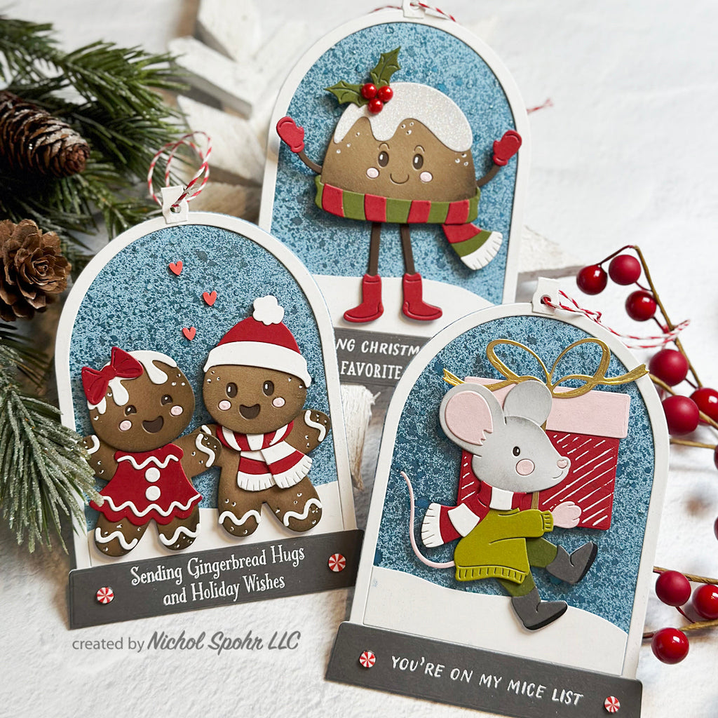 Tim Holtz Distress Winter Frost Mica Stain Ranger Dancing Christmas Gift Tags | color-code:ALT04
