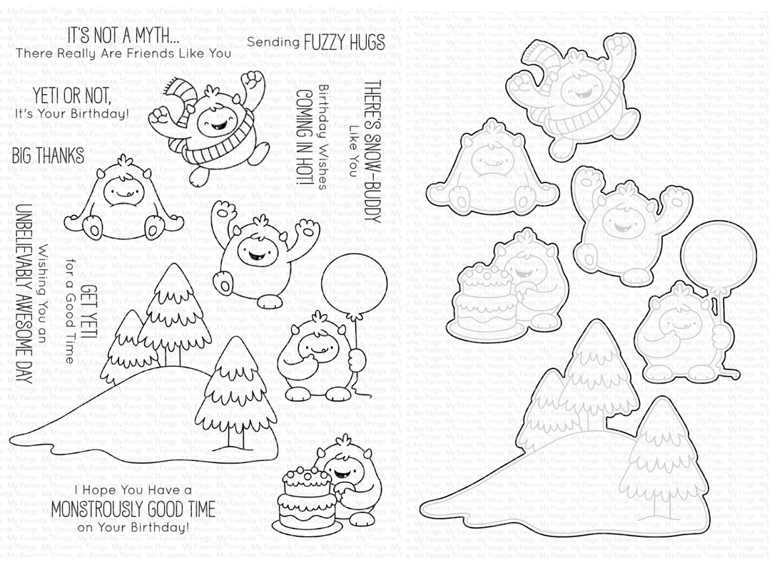 Yeti 4 Winter Stamp Set - Dare 2b Artzy