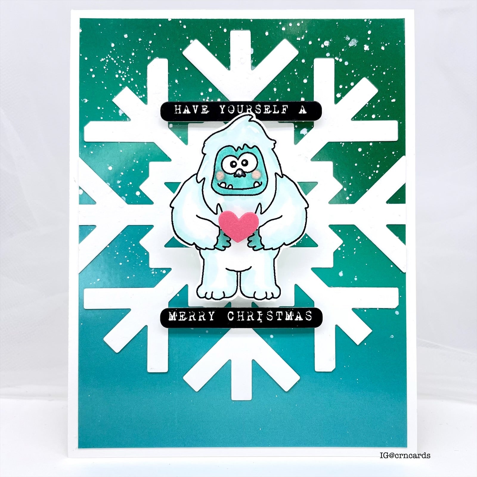 Simon Says Clear Stamps Yeti or Not 1227ssc Christmas Card