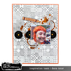 Brutus Monroe Patchwork Clear Stamp bru0686*