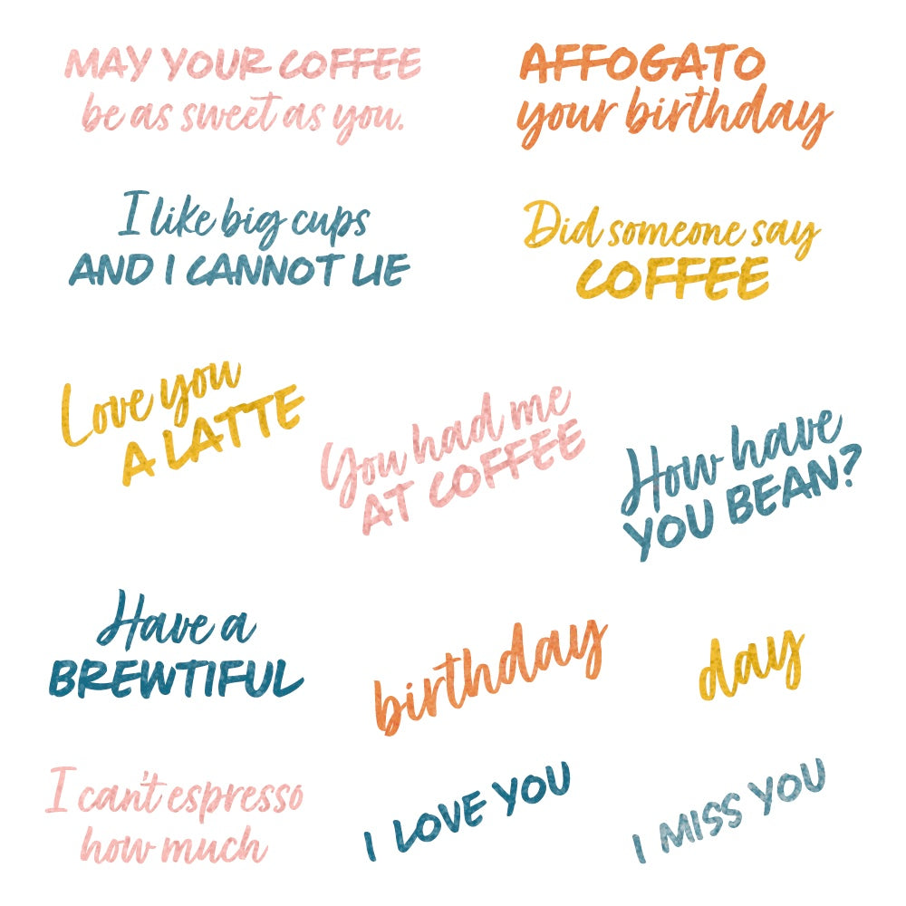 Honey Bee You Had Me At Coffee Clear Stamps And Dies Bundle