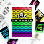 Simon Says Stamp Stencils Lattice Tile 1022st Be Bold Encouragement Card | color-code:ALT07