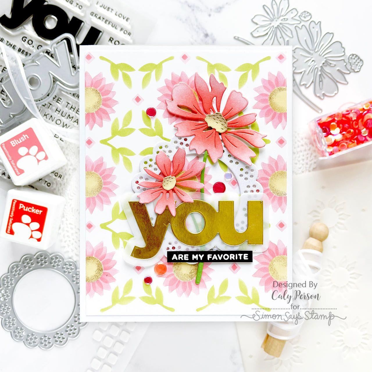 Simon Says Stamp You Wafer Dies czd239c Cheering for You Love Card | color-code:ALT06