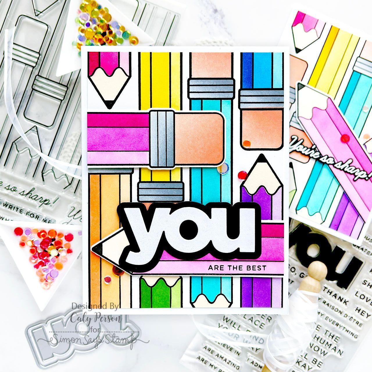 Simon Says Stamp You Wafer Dies czd239c Cheering for You Encouragement Card | color-code:ALT07
