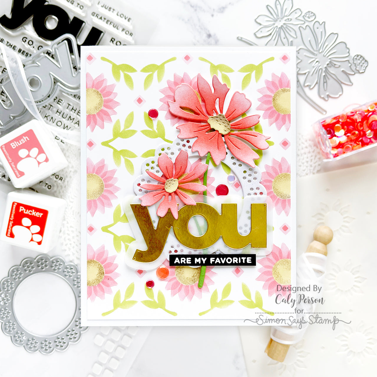 Simon Says Stamp Cheering for You Collection I Want It All Stand-Alone Wafer Dies set830sa
