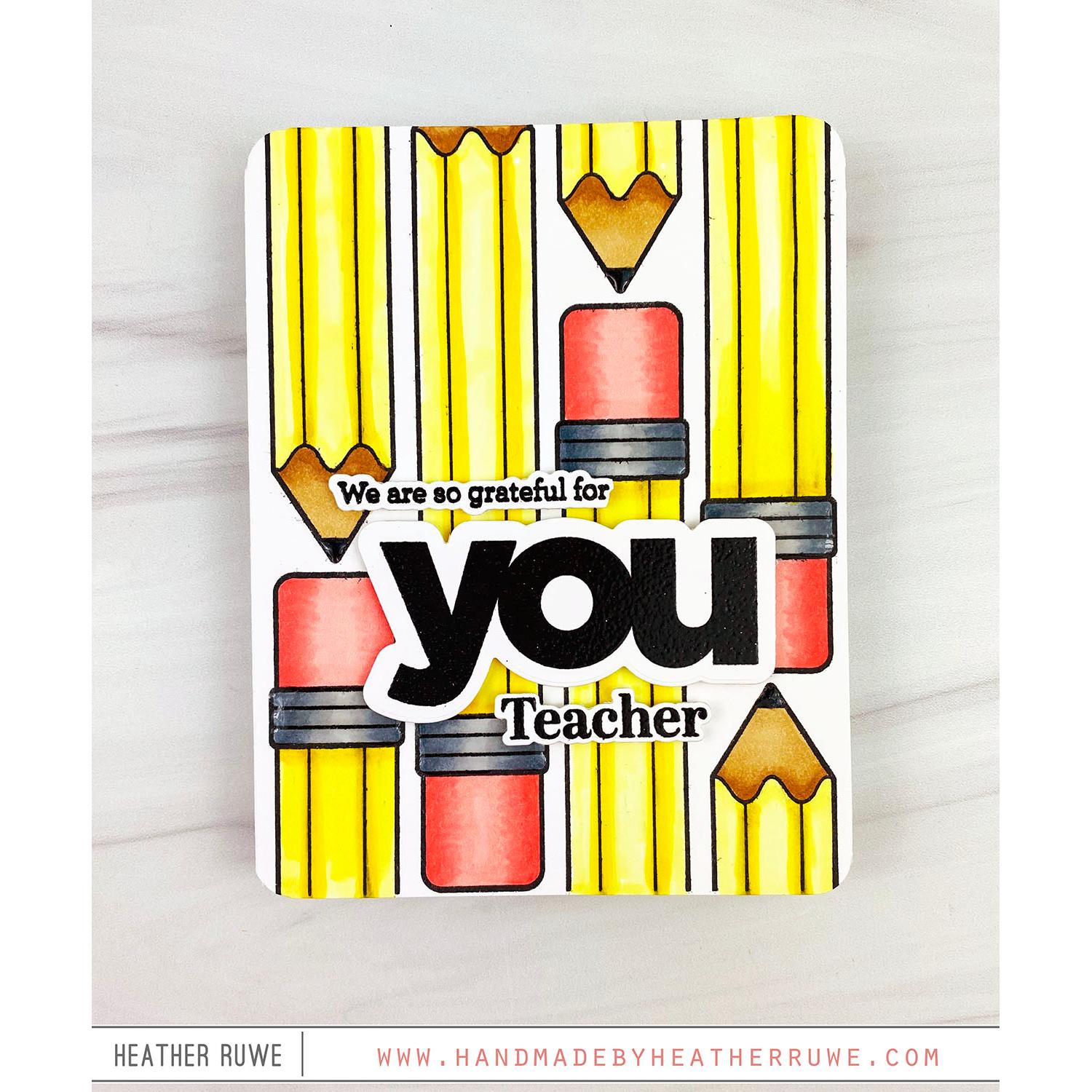 Simon Says Stamp You Wafer Dies czd239c Cheering for You Teacher Card | color-code:ALT02