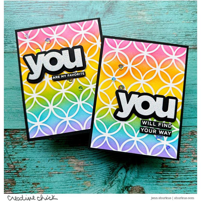 CZ Design Stamps and Dies You set828you Cheering for You Encouragement Cards | color-code:ALT02
