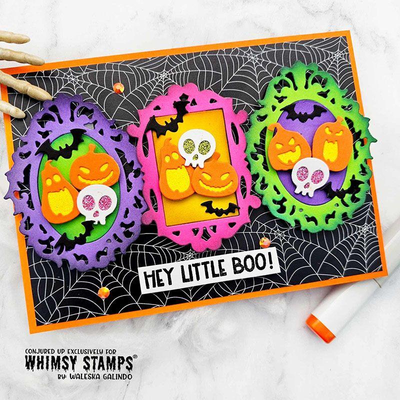 Whimsy Stamps Forever Cameo Frame Dies wsd214 hey boo