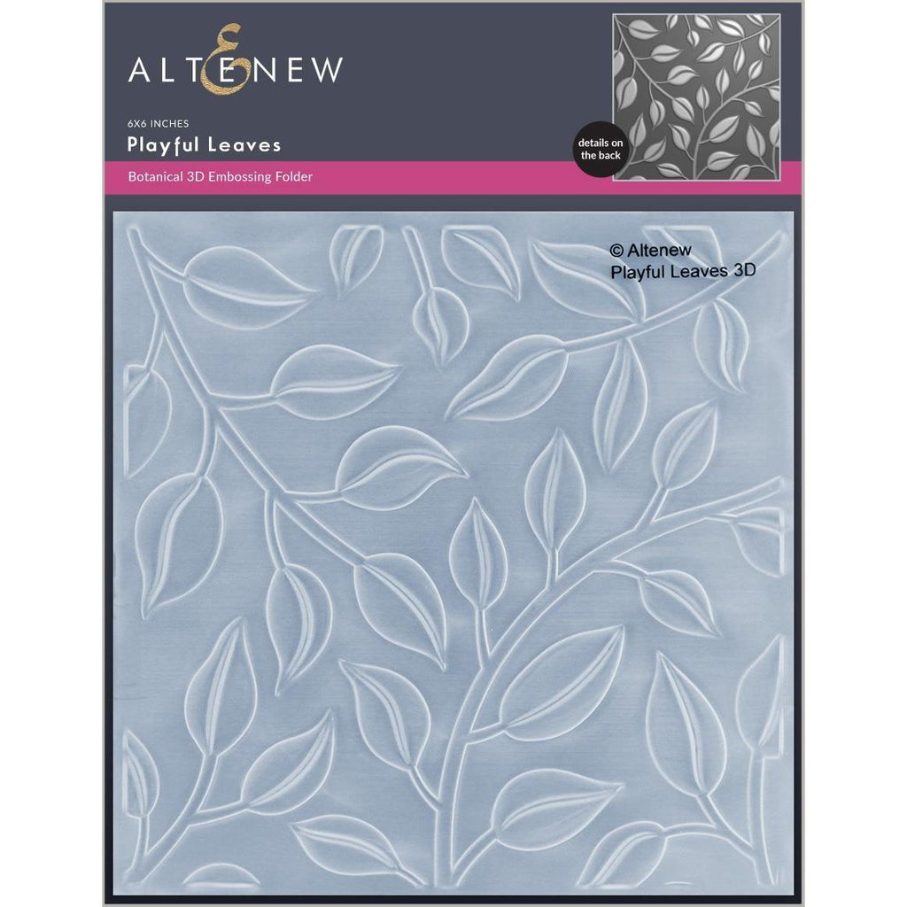 Altenew Playful Leaves 3D Embossing Folder alt8474
