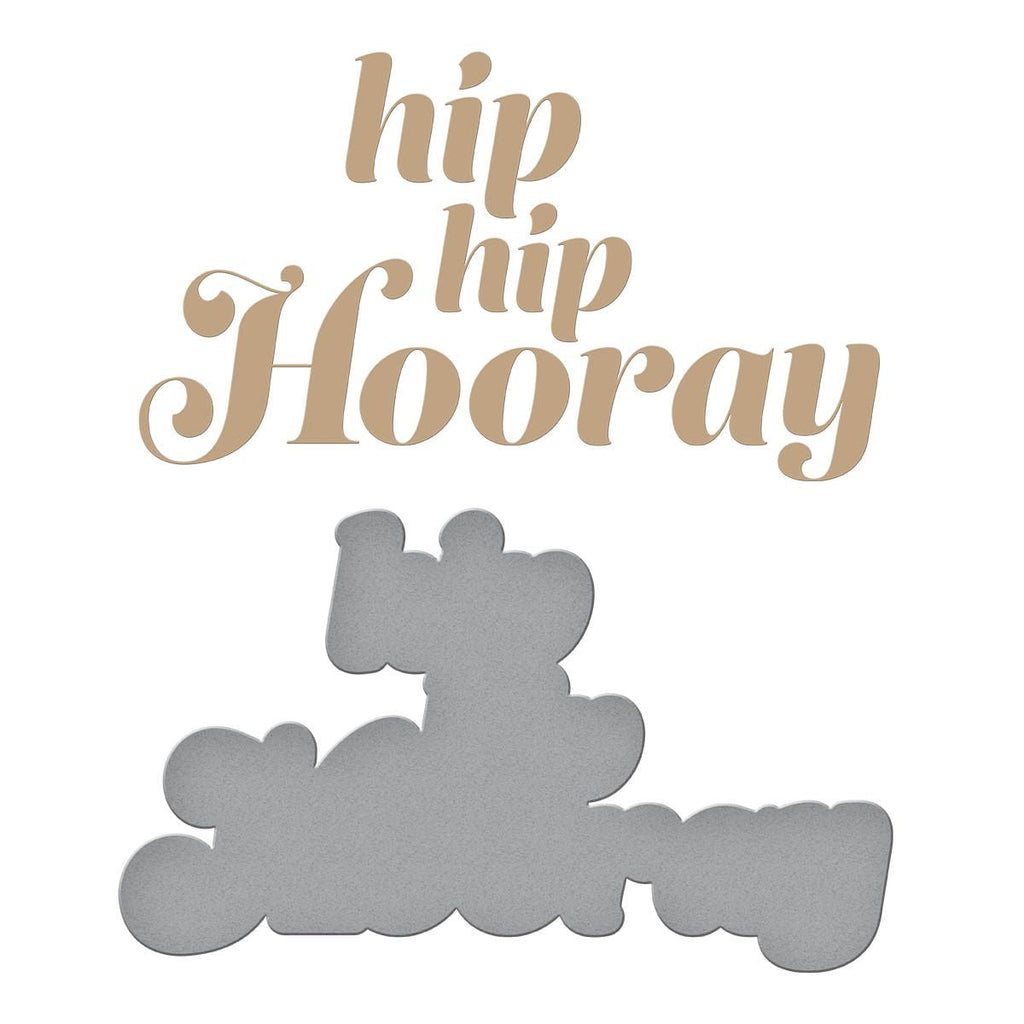 GLP-388 Spellbinders Glimmering Hooray Hot Foil Plate and Die Set