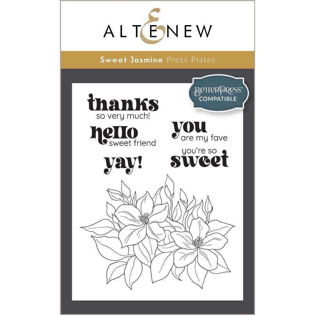 Altenew Sweet Jasmine Press Plates alt8834