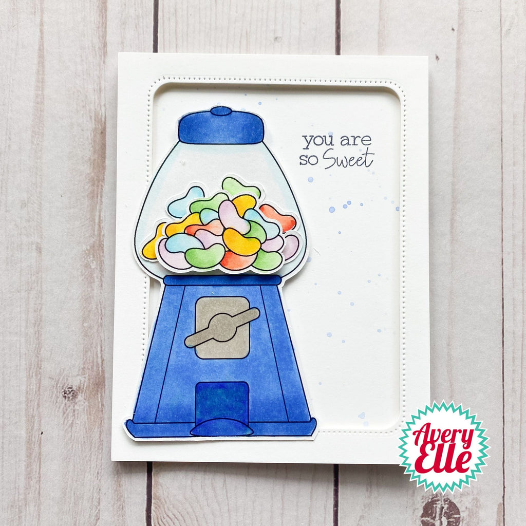 Avery Elle Clear Stamps Have A Ball ST-23-36 jellybeans