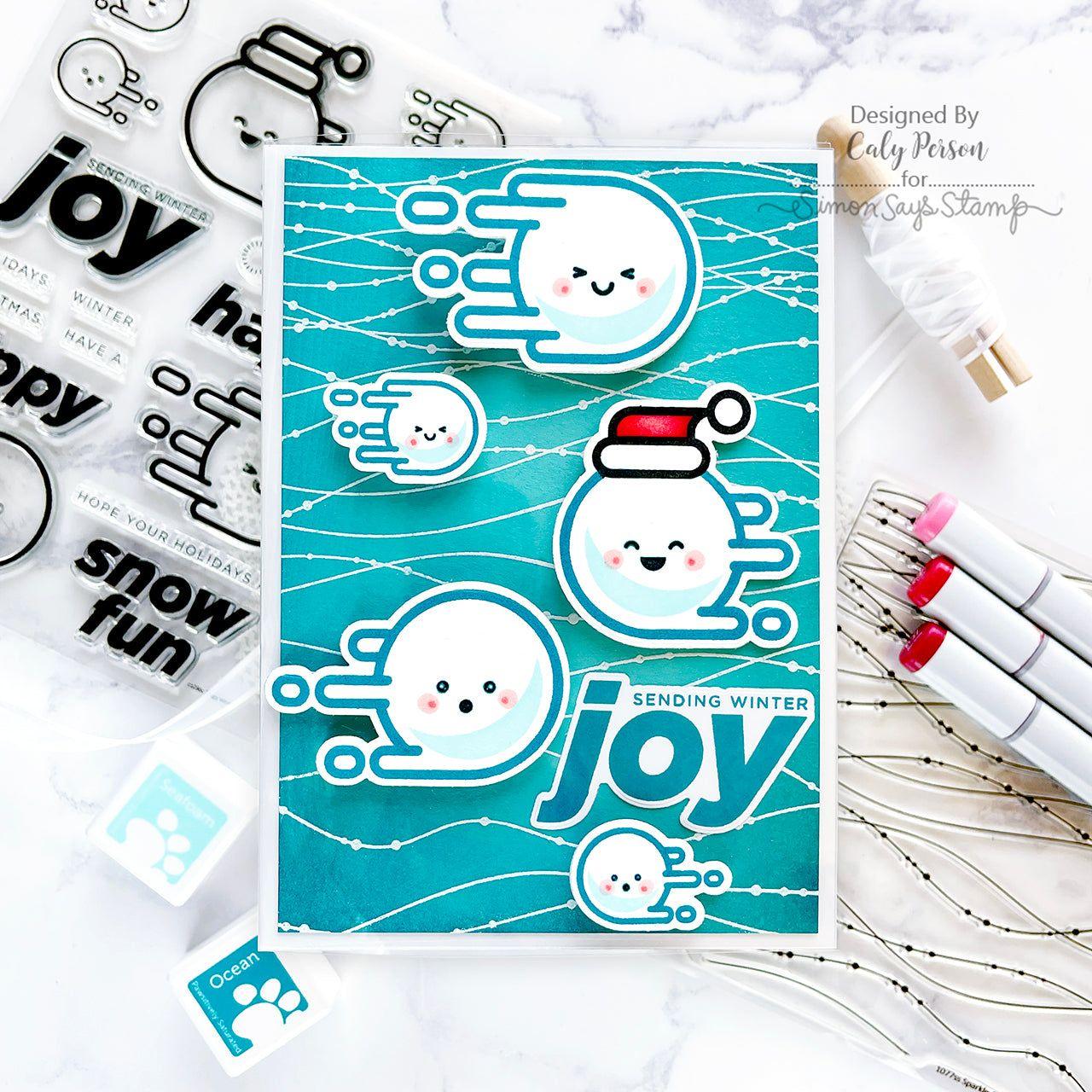 CZ Design Zippy Winter Wafer Dies czd247c Sweet Wishes Winter Card | color-code:ALT04
