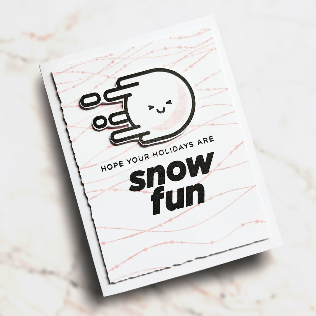 CZ Design Zippy Winter Wafer Dies czd247c Sweet Wishes Winter Card