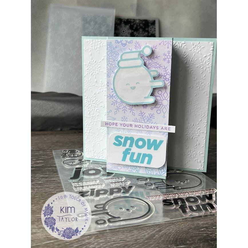 CZ Design Zippy Winter Wafer Dies czd247c Sweet Wishes Winter Card