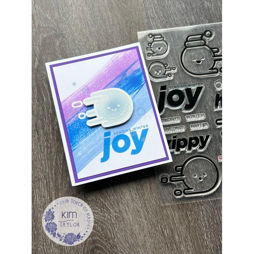 CZ Design Zippy Winter Wafer Dies czd247c Sweet Wishes Winter Card