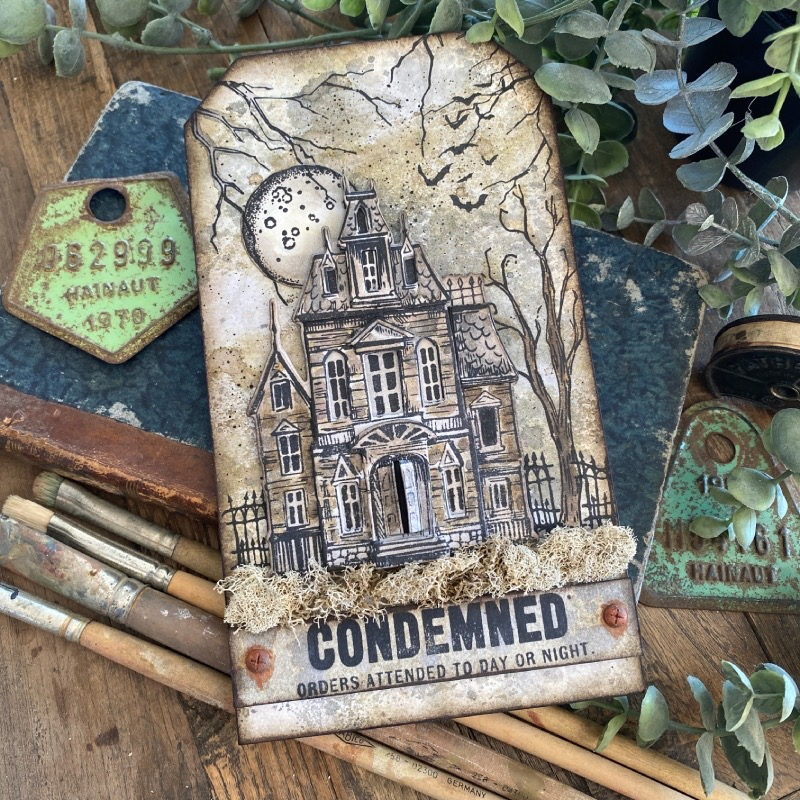 Tim Holtz Sketch Manor Stamps with Simon Says Stamp Dies Bundle setsm25 Halloween Decor | color-code:ALT06