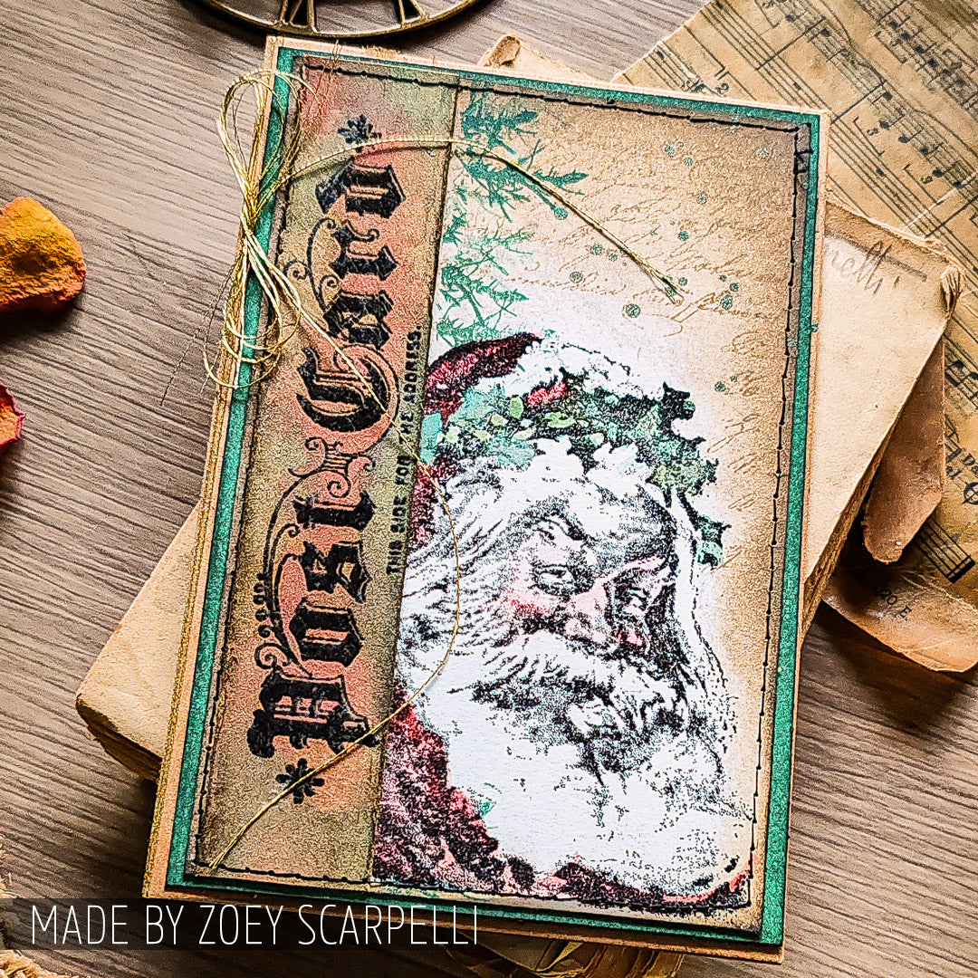 Tim Holtz Cling Rubber Stamps Letter To Santa cms053