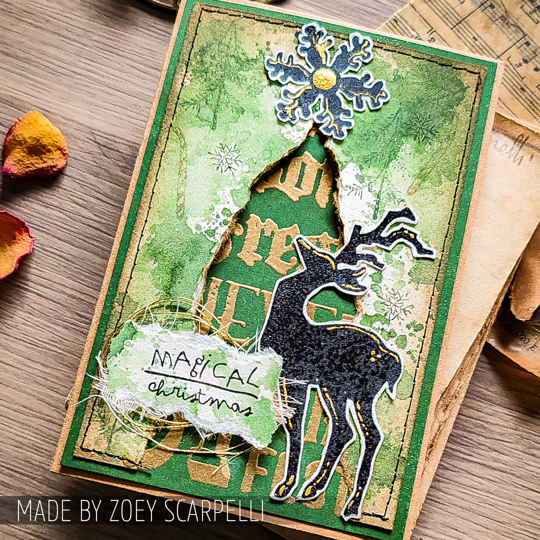 Tim Holtz Cling Rubber Stamps Season's Silhouettes cms117